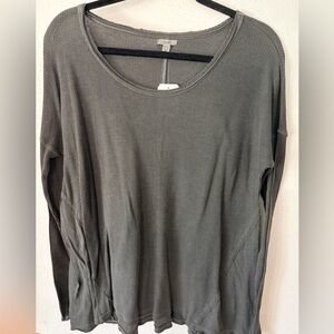 Ecote Women's Long Sleeve Top - Gray